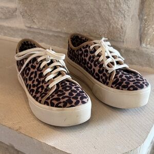 Ariat Leopard Print Sneakers with Cream Accents